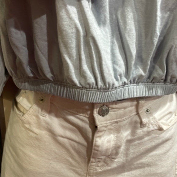 NWT—Banana Republic Over the Shoulder Crop Top - Picture 3 of 5